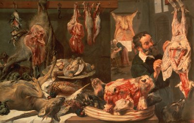 De slagerij door Frans Snyders or Snijders